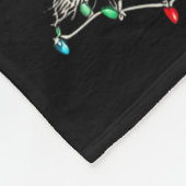 Funny Old English Sheepdog Christmas Graphics Dog  Fleece Deken (Hoek)