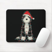 Funny Old English Sheepdog Christmas Graphics Dog Muismat (Met muis)