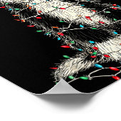 Funny Old English Sheepdog Christmas Graphics Dog  Poster (Hoek)