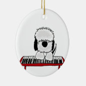 Funny Old English Sheepdog-speltoetsenbord Keramisch Ornament (Rechts)