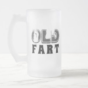 Funny Old Fart Birthday Typografie Matglas Bierpul