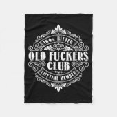 Funny Old Forers Club 100% Bitter Lifetime Member  Fleece Deken (Voorkant)