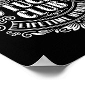 Funny Old Forers Club 100% Bitter Lifetime Member  Poster (Hoek)