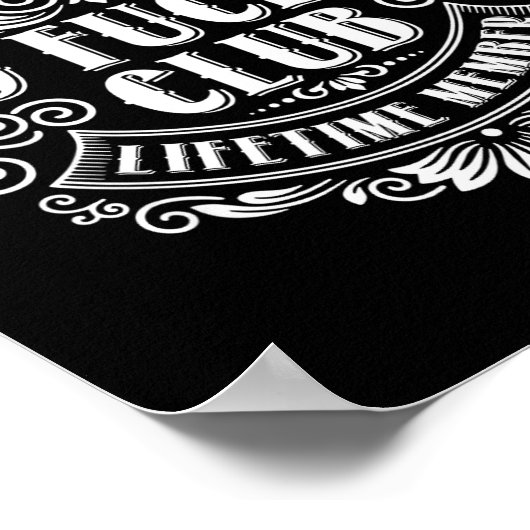 Funny Old Forers Club 100% Bitter Lifetime Member Poster (Hoek)