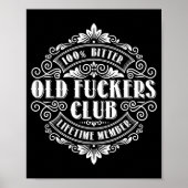 Funny Old Forers Club 100% Bitter Lifetime Member  Poster (Voorkant)