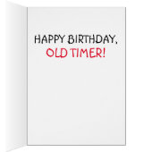 Funny Old Geezer Birthday Kaart - Bumperstickers (Binnen (Rechts))