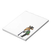 Funny Old Goat Original Art Cartoon Notitieblok (Linkerzijde)