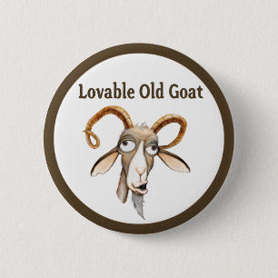 Funny Old Goat Ronde Button 5,7 Cm