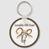 Funny Old Goat Sleutelhanger (Voorkant)