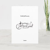 Funny Old Grandpa Goat Birthday Kaart (Achterkant)