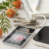 Funny Old Guy Blowble Gum and Heart Sleutelhanger (Voorkant Rechts)