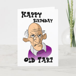 Funny Old Man - Happy Birthday Old Fart Kaart