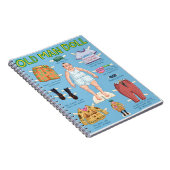 FUNNY Old MAN Paper Doll. Notitieboek (Rechterzijde)