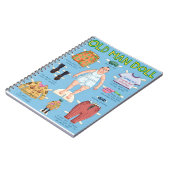 FUNNY Old MAN Paper Doll. Notitieboek (Linkerzijde)