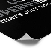 Funny Old Man Saying Gag Dad Father's Day Birthday Poster (Hoek)