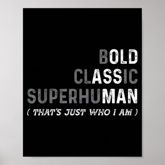 Funny Old Man Saying Gag Dad Father's Day Birthday Poster (Voorkant)