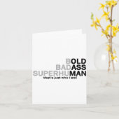 Funny Old Man Saying Gag Dad Grandpa Husband Fathe Kaart (Gele Bloem)