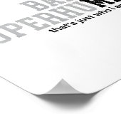 Funny Old Man Saying Gag Dad Grandpa Husband Fathe Poster (Hoek)