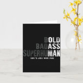 Funny Old Man Saying Gag Gift Birthday For Dad Fat Kaart (Gele Bloem)