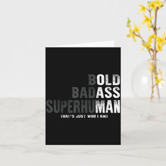 Funny Old Man Saying Gag Gift Birthday For Dad Fat Kaart (Gele Bloem)