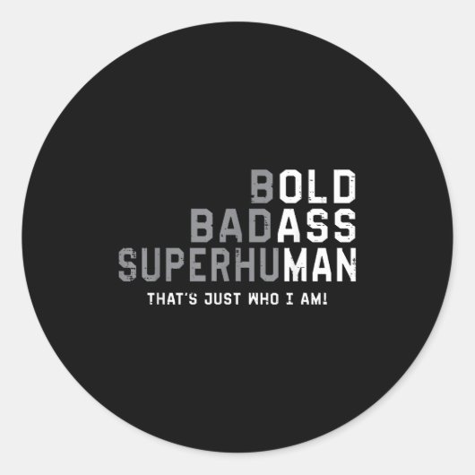 Funny Old Man Saying Gag Gift Fathers Day Birthday Ronde Sticker (Voorkant)