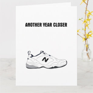 Funny Old Man Shoes Birthday Gift Kaart