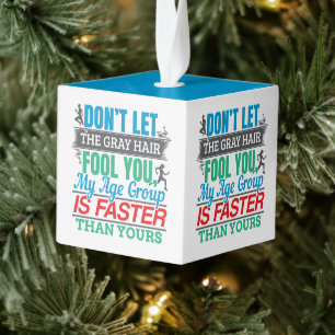 Funny Old Runner - Snellere Leeftijdsgroep aan het Decoratie