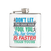 Funny Old Runner - Snellere Leeftijdsgroep aan het Heupfles (Voorkant)