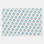 Funny Old Runner - Snellere Leeftijdsgroep aan het Inpakpapier Vel (Voorkant 3)