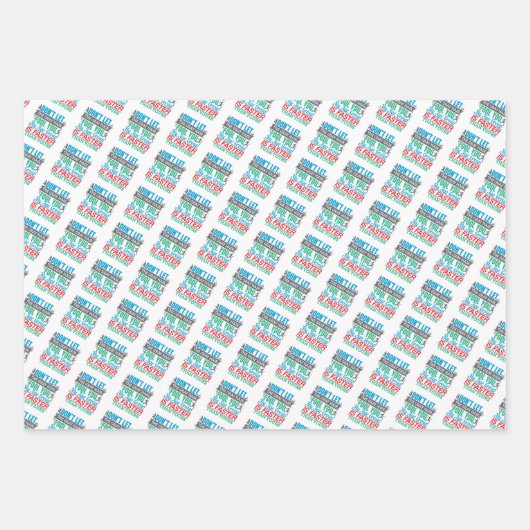 Funny Old Runner - Snellere Leeftijdsgroep aan het Inpakpapier Vel (Voorkant 3)