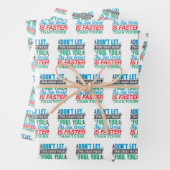 Funny Old Runner - Snellere Leeftijdsgroep aan het Inpakpapier Vel (In situ)