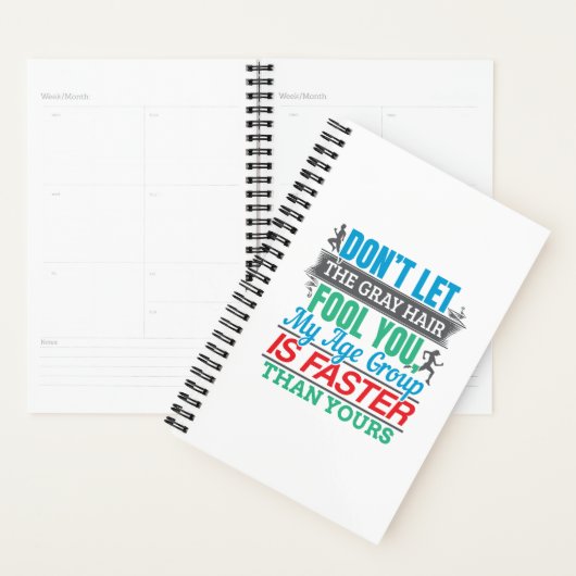 Funny Old Runner - Snellere Leeftijdsgroep aan het Planner (Display)