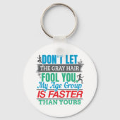 Funny Old Runner - Snellere Leeftijdsgroep aan het Sleutelhanger (Voorkant)