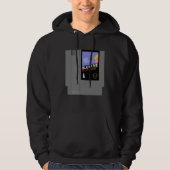 Funny Old School 80s Retro 8-Bit Video Game Cartri Hoodie (Voorkant)