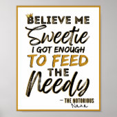 Funny Old School 90's Hip Hop Birthday/Baby shower Poster (Voorkant)