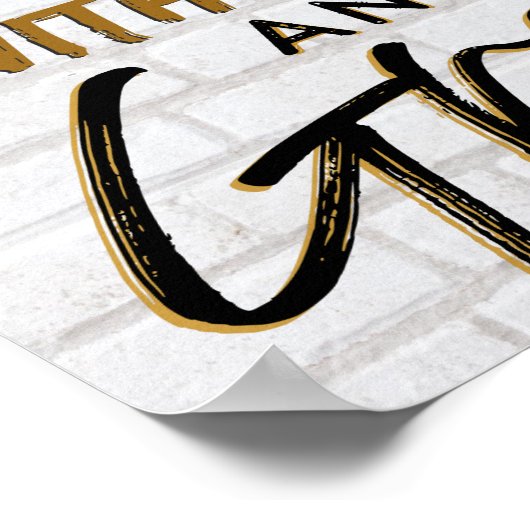 Funny Old School 90's Hip Hop Birthday/Baby shower Poster (Hoek)