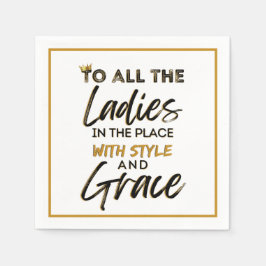 Funny Old School 90's Hip Hop Birthday/Baby shower Servet