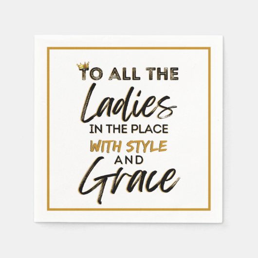 Funny Old School 90's Hip Hop Birthday/Baby shower Servet (Voorkant)