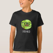Funny Old Veggie Cabbage Pun Dark BG T-shirt (Voorkant)