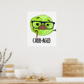 Funny Old Veggie Cabbage Pun Poster (Keuken)