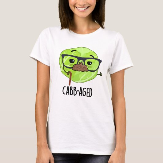 Funny Old Veggie Cabbage Pun T-shirt (Voorkant)