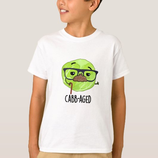 Funny Old Veggie Cabbage Pun T-shirt (Voorkant)