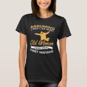 Funny Old Women Skydiving Lovers T-shirt (Voorkant)