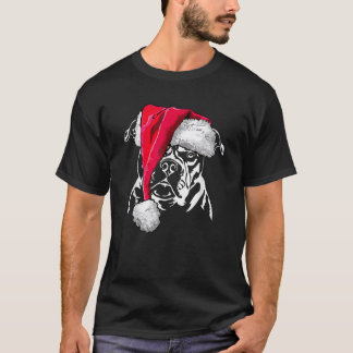 Funny Olde English Bulldog Christmas  dog gift  fo T-shirt