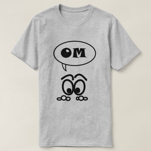 Funny OM Meditation T-shirt (Design voorkant)