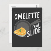 Funny Omelet Breakfast Lover Egg Food Pun Briefkaart (Voorkant / Achterkant)