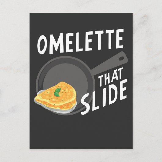 Funny Omelet Breakfast Lover Egg Food Pun Briefkaart (Voorkant)