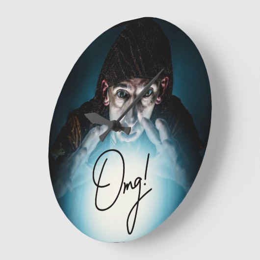 Funny OMG Wall Clock Grote Klok (Hoek)