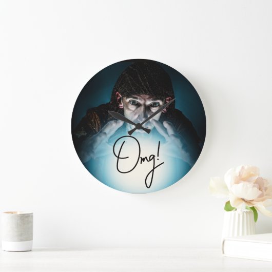 Funny OMG Wall Clock Grote Klok (Huis)