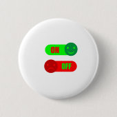 Funny On Off Mood Button (Voorkant)